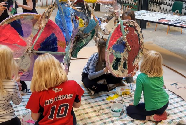 Papmacheworkshop med fantasicykel