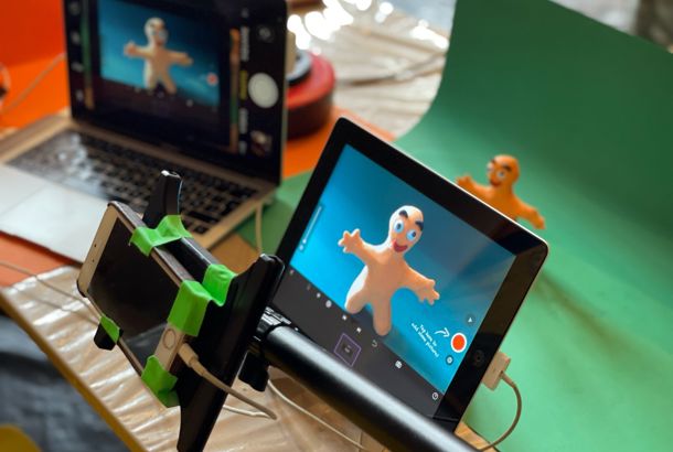 digitalt/analog set up under workshoppen